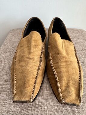 Dolce & Gabbana - Men's Suede Slip-On Loafers in Tan